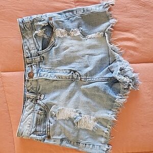 Sneak Peek Los Angeles Distressed Denim Shorts